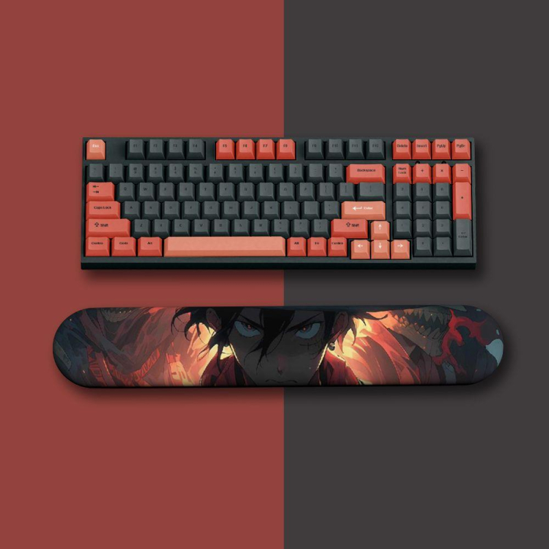 One Piece padă pentru mouse cu suport pentru încheietură din silicon — design 3D, covoraș de birou, o față