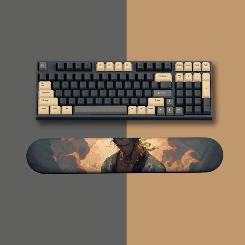 One Piece padă pentru mouse cu suport pentru încheietură din silicon — design 3D, covoraș de birou, o față