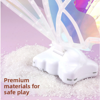 LED drugelių sparnų žaislas su šviesa, plastikiniai sparnai, 14+