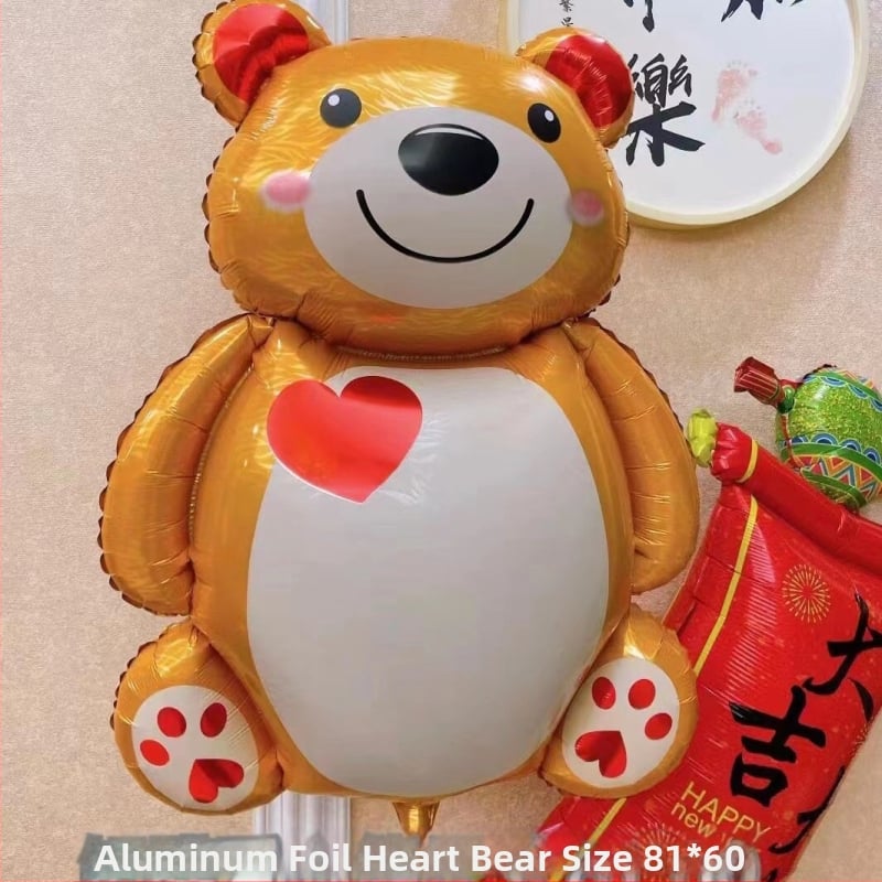 Σακίδιο από αλουμινόφυλλο, διακοσμητικό μπαλόνι, σχέδιο αρκούδας σε καρτούν