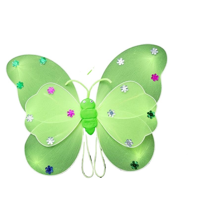 Kostimni set perike: anđeoska i leptirova krila, čarobna štapić i svijetleći stražnji dodatak (tekstil)