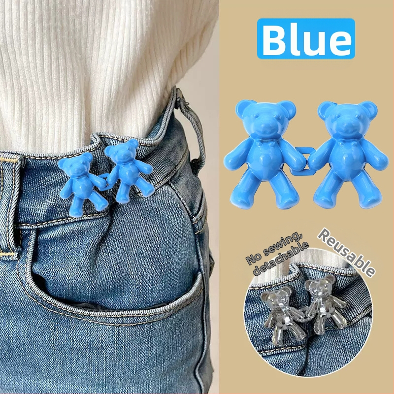 Lācīša jostas sprādze — bezšuvju, noņemama, sakausējuma materiāls, der biksēm un svārkiem, praktisks stils