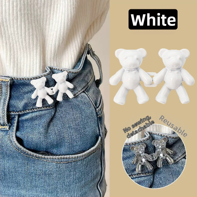 Lācīša jostas sprādze — bezšuvju, noņemama, sakausējuma materiāls, der biksēm un svārkiem, praktisks stils