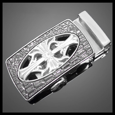 Automātiska sakausējuma jostas sprādze, biznes stila, banketam piemērota, pielāgojama