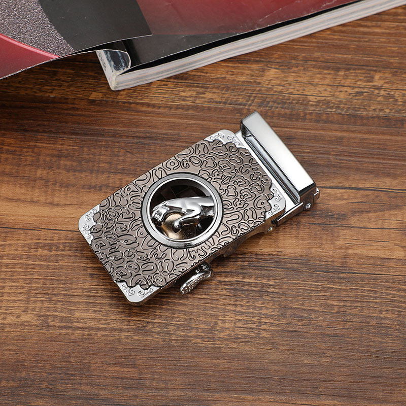 Automātiska sakausējuma jostas sprādze, biznes stila, banketam piemērota, pielāgojama