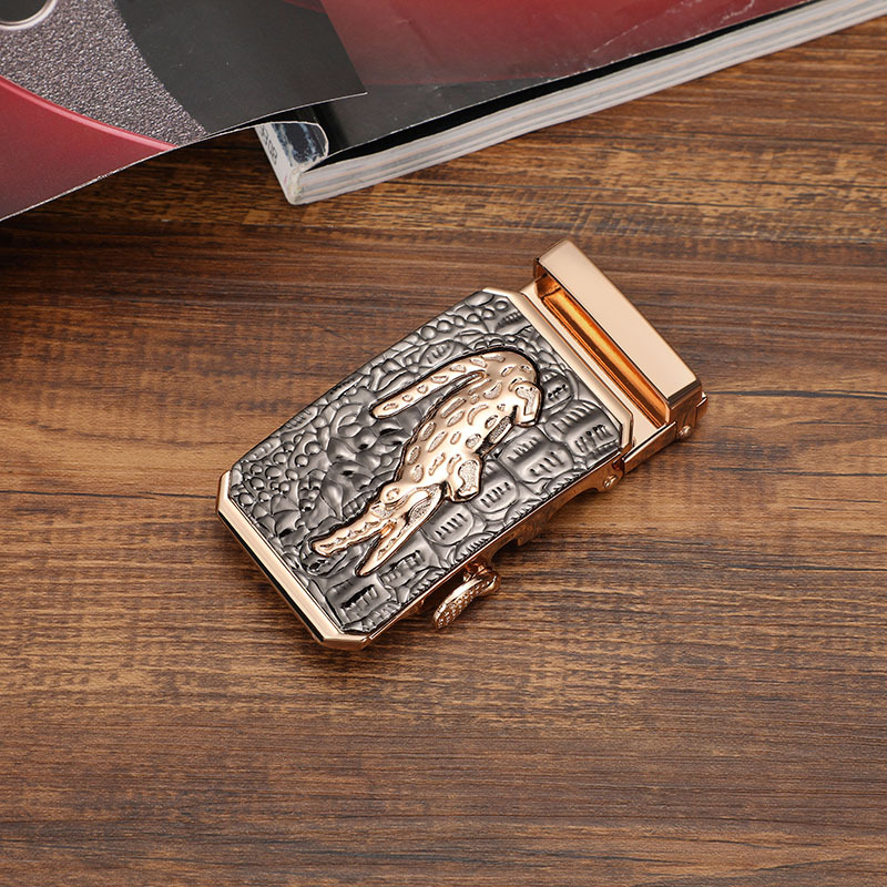 Automātiska sakausējuma jostas sprādze, biznes stila, banketam piemērota, pielāgojama