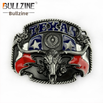 Jostas sprādze Texas Bullhead, cinka sakausējums, modelis 02602, retro ikdienas stils, antīna tin pārklājums, vasaras 2021 izlaišana