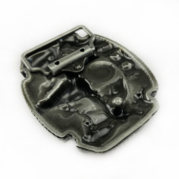 Jostas sprādze Texas Bullhead, cinka sakausējums, modelis 02602, retro ikdienas stils, antīna tin pārklājums, vasaras 2021 izlaišana