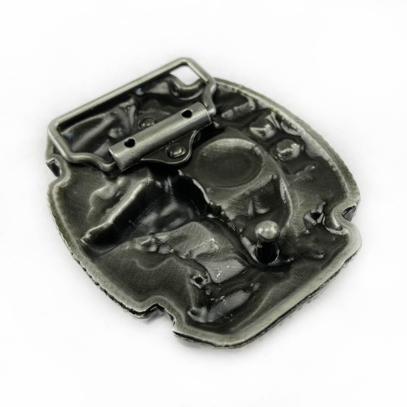 Jostas sprādze Texas Bullhead, cinka sakausējums, modelis 02602, retro ikdienas stils, antīna tin pārklājums, vasaras 2021 izlaišana