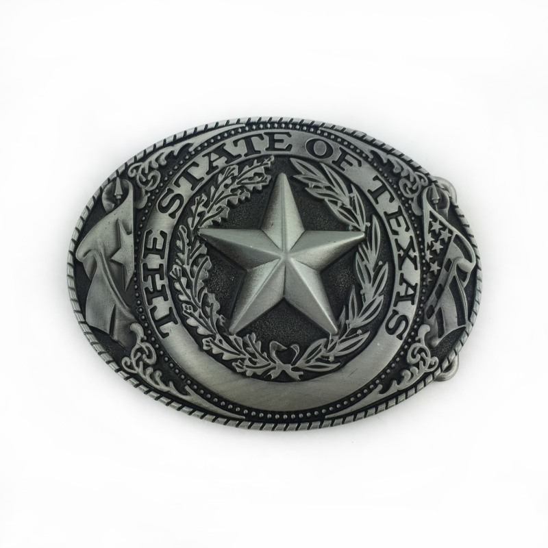 Jostas sprādze Texas Bullhead, cinka sakausējums, modelis 02602, retro ikdienas stils, antīna tin pārklājums, vasaras 2021 izlaišana