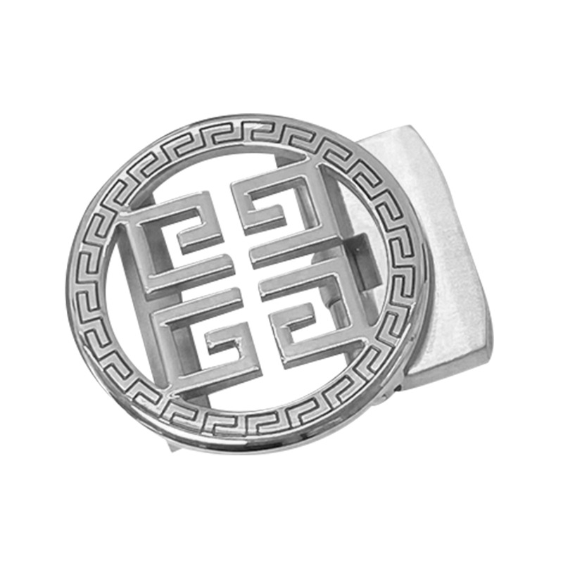 Vīriešu nerūsējošā tērauda automātiskā jostas sprādze ar burtiem — pielāgojama, universāls stils, piemērots ārējai lietošanai