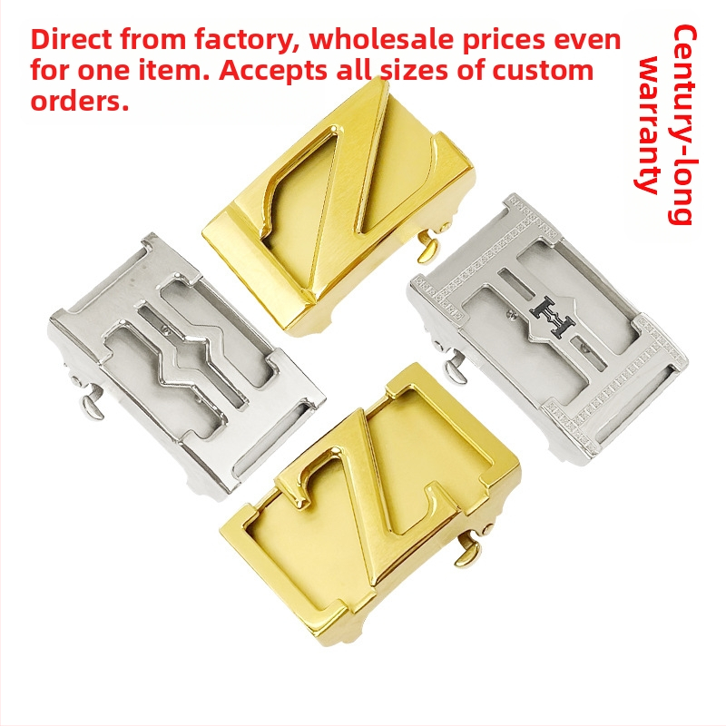 Vīriešu jostas sprādze no nerūsējoša tērauda ar automātisku aizvēršanu – universāls stils, āra lietošanai, pielāgošana pieejama