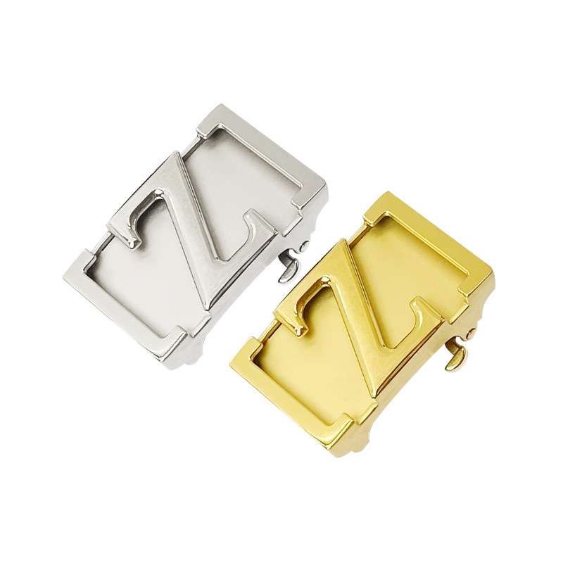 Vīriešu jostas sprādze no nerūsējoša tērauda ar automātisku aizvēršanu – universāls stils, āra lietošanai, pielāgošana pieejama