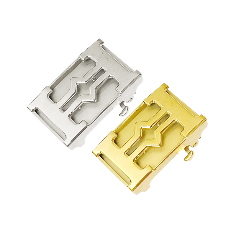 Vīriešu jostas sprādze no nerūsējoša tērauda ar automātisku aizvēršanu – universāls stils, āra lietošanai, pielāgošana pieejama