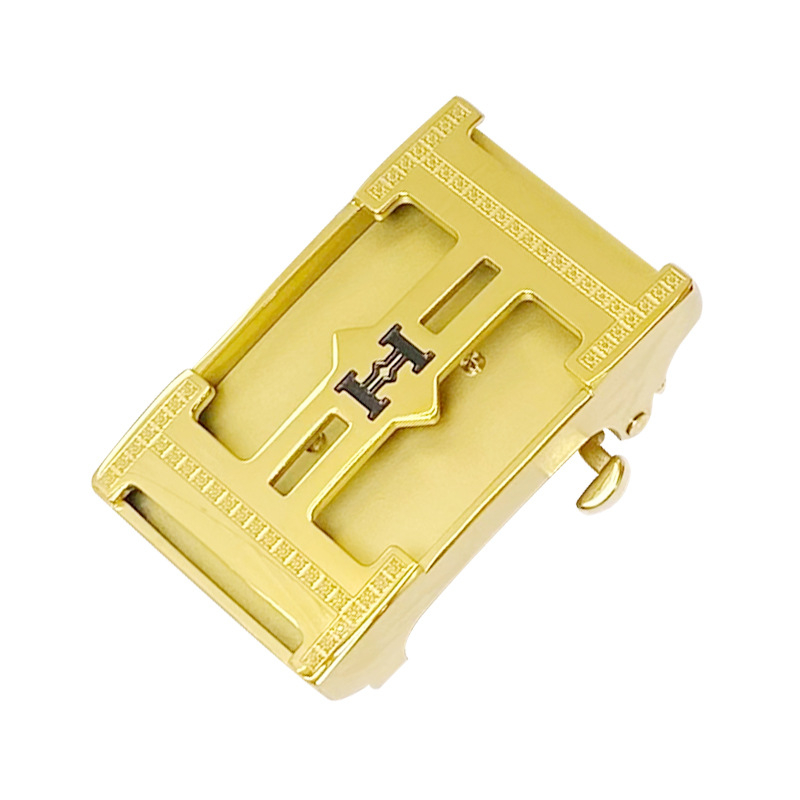 Vīriešu jostas sprādze no nerūsējoša tērauda ar automātisku aizvēršanu – universāls stils, āra lietošanai, pielāgošana pieejama