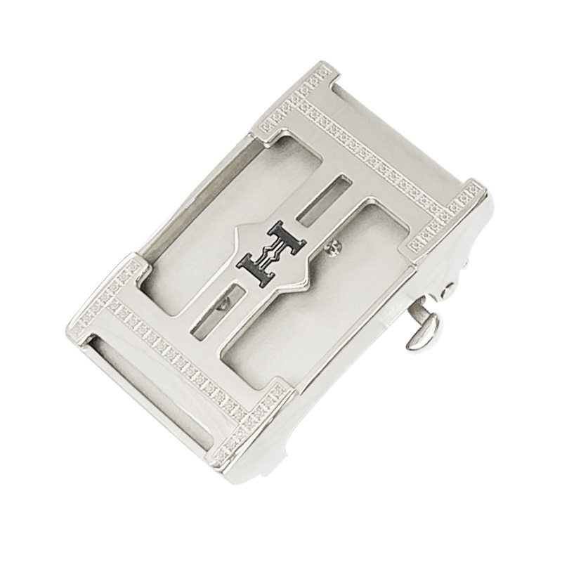 Vīriešu jostas sprādze no nerūsējoša tērauda ar automātisku aizvēršanu – universāls stils, āra lietošanai, pielāgošana pieejama