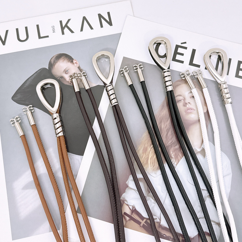 Curea de talie subțire din piele sintetică, stil șnur – accesoriu versatil pentru rochii și paltoane, cataramă din aliaj, închidere netedă, lățime sub 2 cm