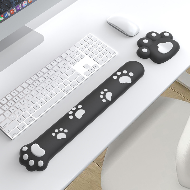 Padă de încheietură pentru mouse, mică, din rășină, cu bandă de încheietură, personalizabil