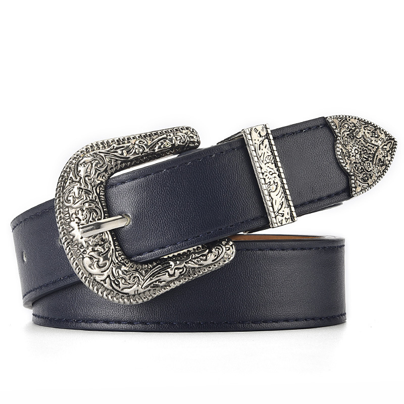 Remen od umjetne kože s graviranom kopčom PU; kopča na pin; stil fashion commuter