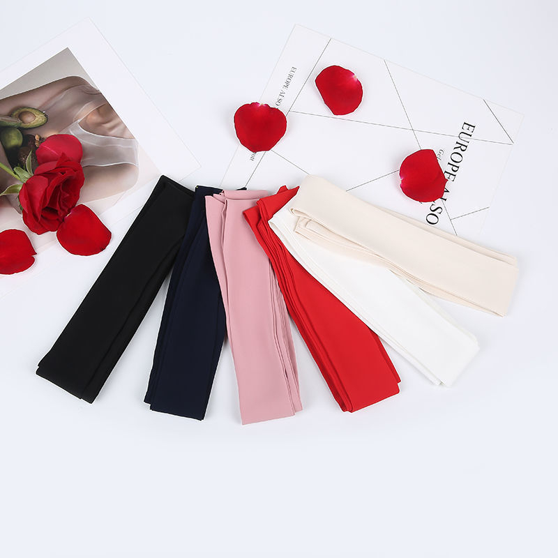 Zīda šalles josta ar šifona lentes — mūsdienīgs vienkāršs stils, brīvā laika ceļojumiem, 2022. gada ziemā