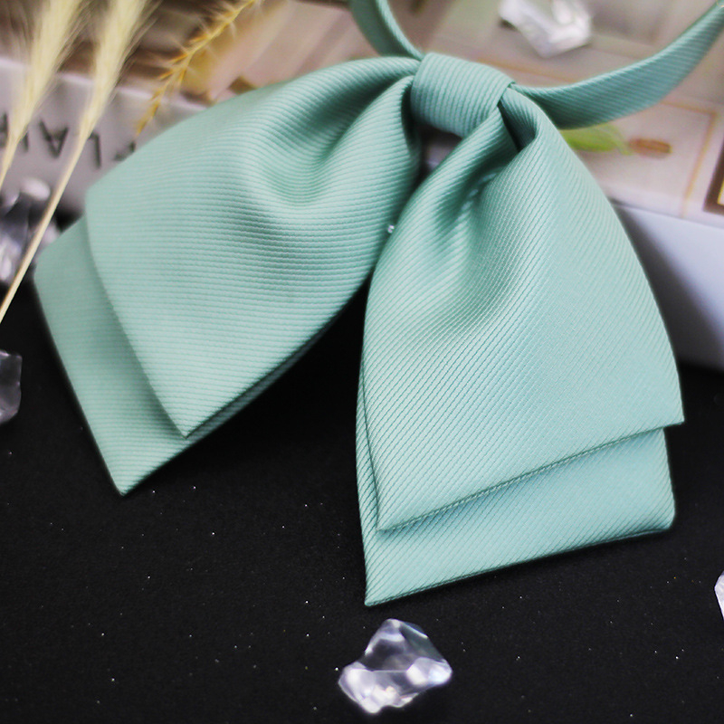 Vratna kravata s cvijetom za ovratnik, poliester, jacquard, monokromatski uzorak, stil strelica, parni stil, sveučilišni stil