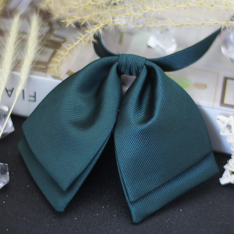 Vratna kravata s cvijetom za ovratnik, poliester, jacquard, monokromatski uzorak, stil strelica, parni stil, sveučilišni stil