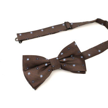 Vīriešu biznesa tauriņkakla kaklasaite, džakarda poliesters, divslāņu ar ziedu punktveida rakstu