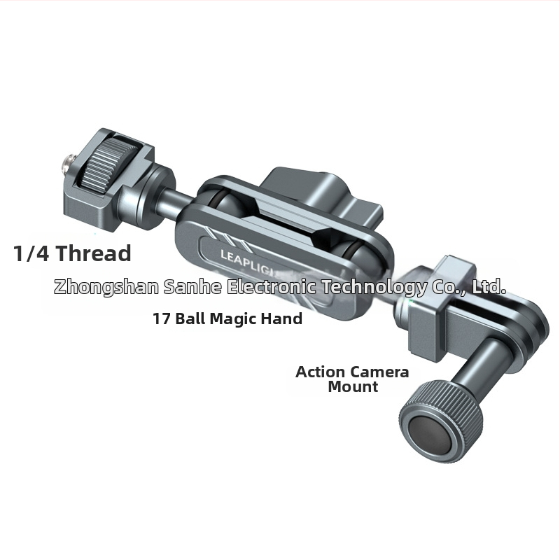 LEAPLIGHT Braț metalic Magic, extensibil, suport universal de birou pentru telefoane, tablete și camere — aliaj