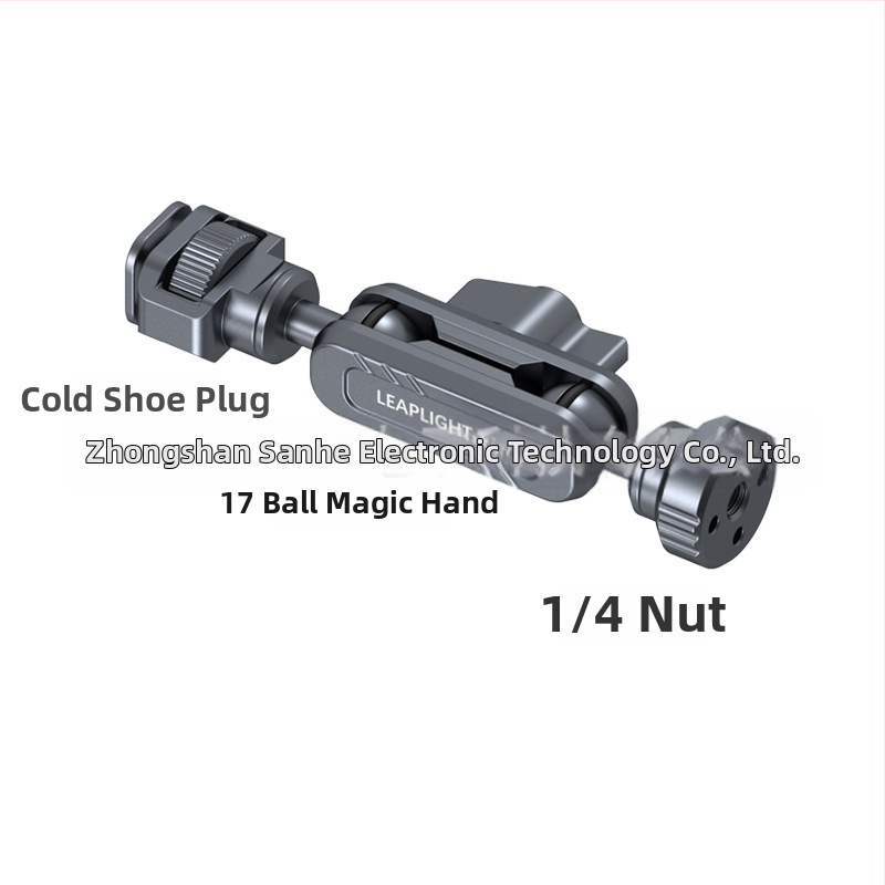 LEAPLIGHT Braț metalic Magic, extensibil, suport universal de birou pentru telefoane, tablete și camere — aliaj