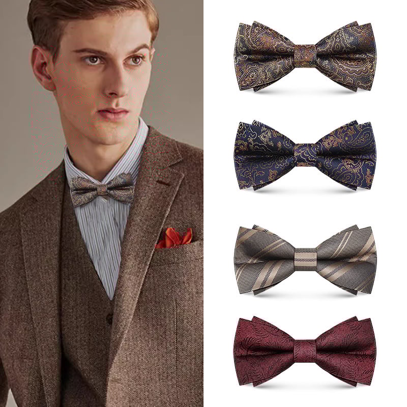 Vīriešu kāzu papionu kaklasaite, 100% poliestera, stils: papionu, pieaugušajiem, vasara 2024