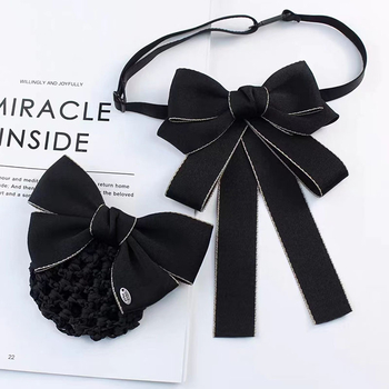 Sievietēm paredzēta kaklasaite ar ziedu uz apkakles, džakarda audums, lokveida forma, bulta stils, Korejas versija, poliesteres oderējums