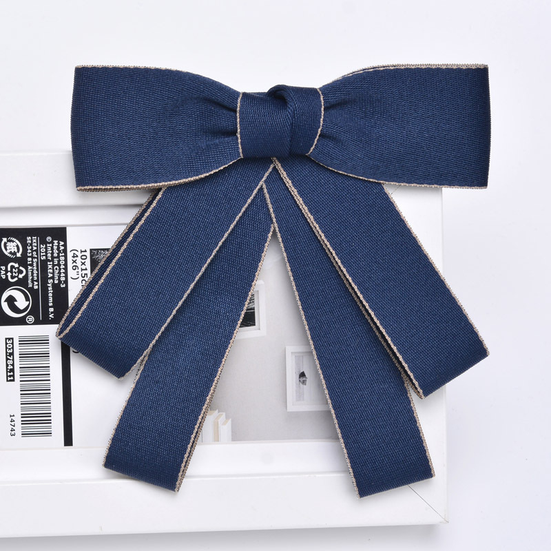 Sievietēm paredzēta kaklasaite ar ziedu uz apkakles, džakarda audums, lokveida forma, bulta stils, Korejas versija, poliesteres oderējums