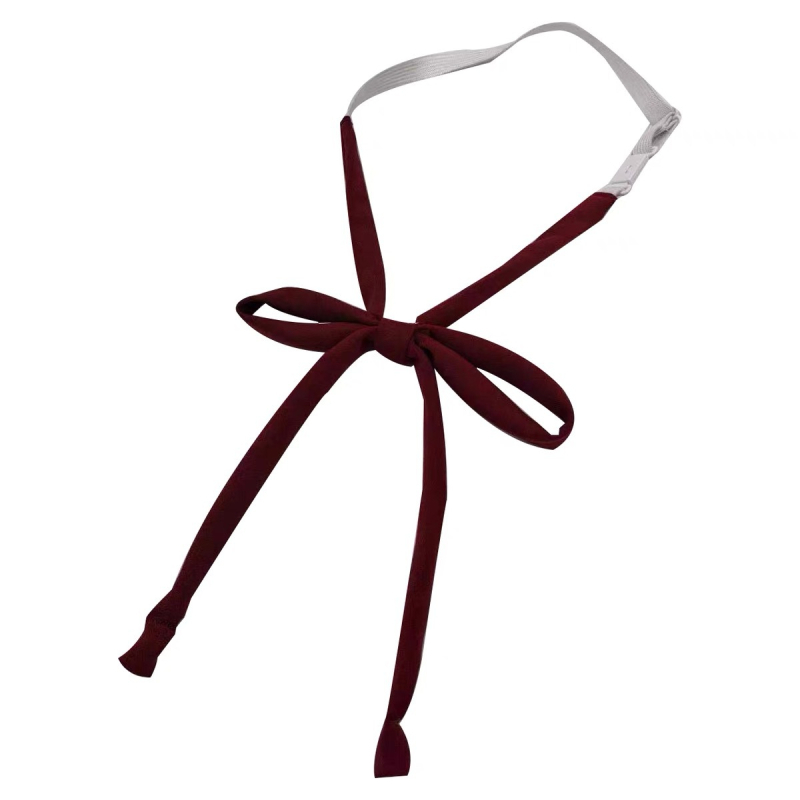 Bow Tie Kakla zieds - Poliesteris, Yarn-Dyed, Plakana galviņa, Korejas stils, Elastīga netkaina iekšējā odere