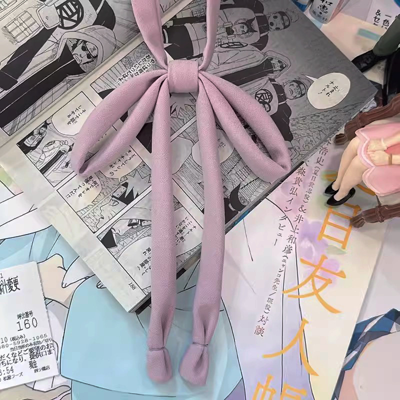 Bow Tie Kakla zieds - Poliesteris, Yarn-Dyed, Plakana galviņa, Korejas stils, Elastīga netkaina iekšējā odere