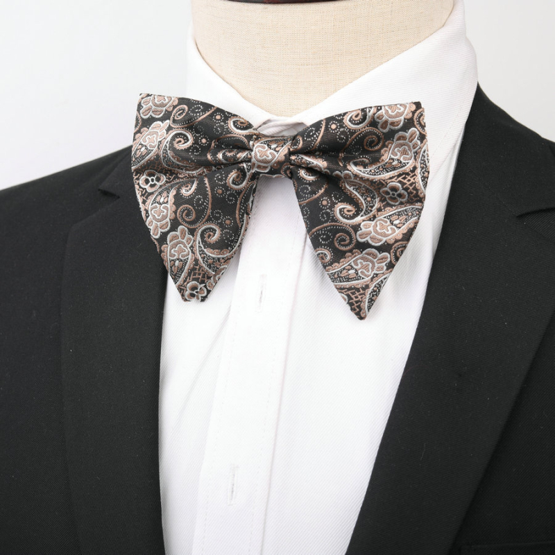 Žakarda apkakles pušķis, sirds formas, bulta stils, universāls, vintage