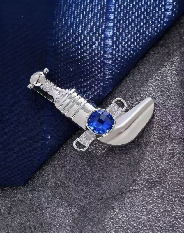 Kaklasaistes klips no cinka sakausējuma, ģeometriska forma, universāls, apkakles zieds dizains, pielāgotas zīmējumi