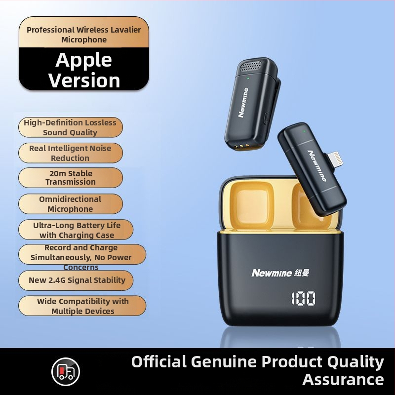 Newman MC200 Lavalier Mikrofonas su omnidirekcinė priėmimo, įmontuota baterija 300–500 mAh, baterijos veikimo laikas 6–8 valandos, SNR ≥85 dB