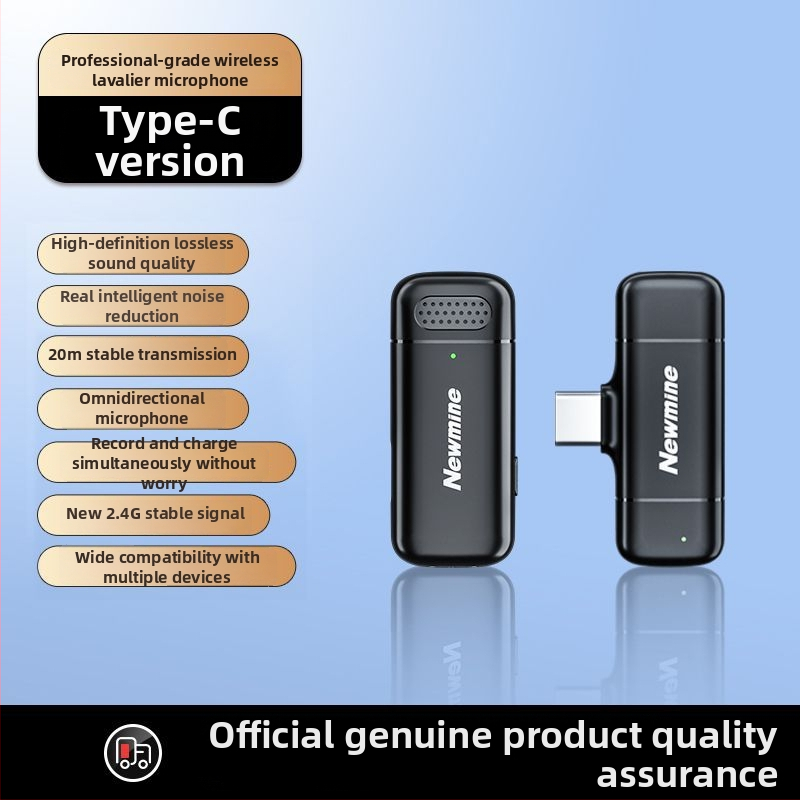 Newman MC200 Lavalier Mikrofonas su omnidirekcinė priėmimo, įmontuota baterija 300–500 mAh, baterijos veikimo laikas 6–8 valandos, SNR ≥85 dB