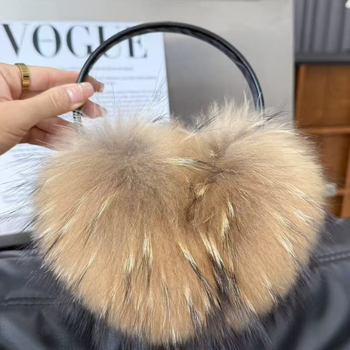 earmuffs από γούνα αλεπούς – παχιά και ζεστά, unisex, ενήλικες, μάρκα Yunlu; χειμώνας/φθινόπωρο/άνοιξη