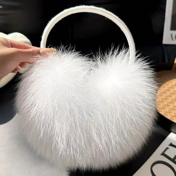 earmuffs από γούνα αλεπούς – παχιά και ζεστά, unisex, ενήλικες, μάρκα Yunlu; χειμώνας/φθινόπωρο/άνοιξη