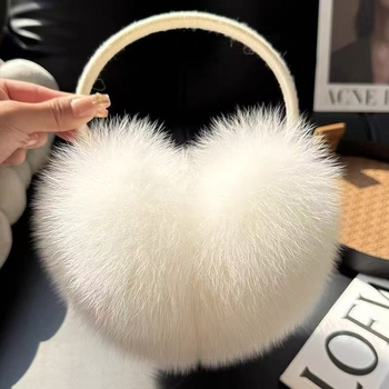 earmuffs από γούνα αλεπούς – παχιά και ζεστά, unisex, ενήλικες, μάρκα Yunlu; χειμώνας/φθινόπωρο/άνοιξη