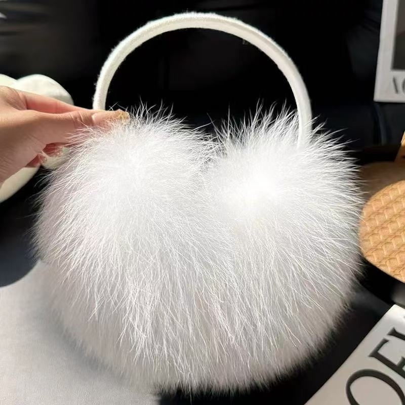 earmuffs από γούνα αλεπούς – παχιά και ζεστά, unisex, ενήλικες, μάρκα Yunlu; χειμώνας/φθινόπωρο/άνοιξη
