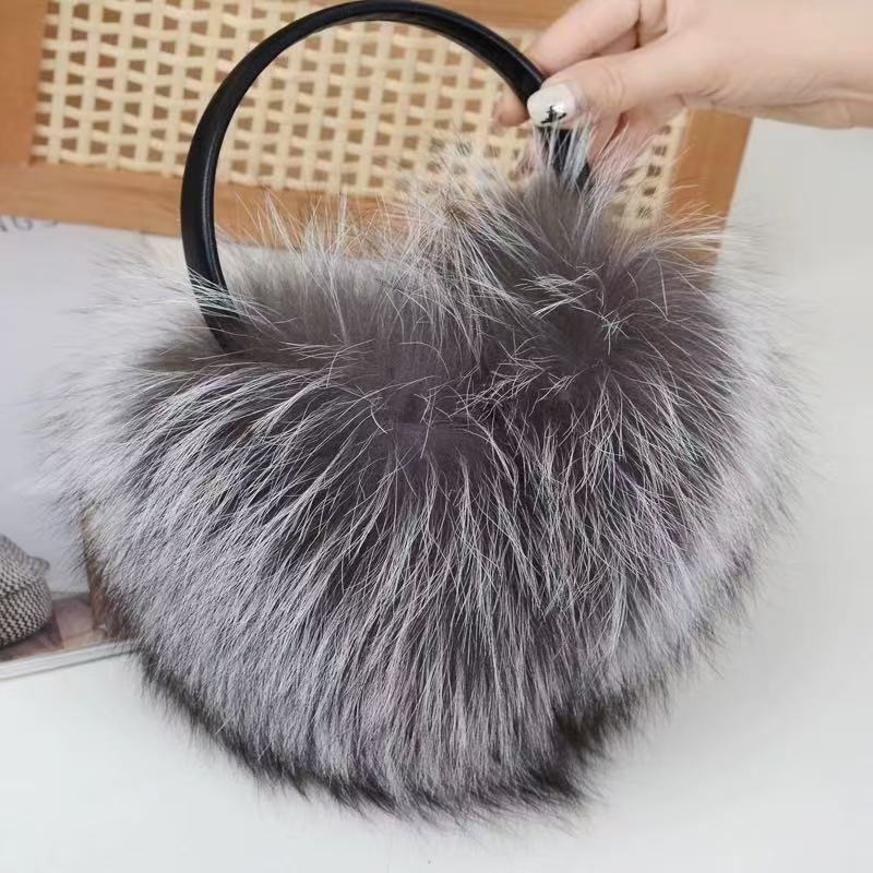 earmuffs από γούνα αλεπούς – παχιά και ζεστά, unisex, ενήλικες, μάρκα Yunlu; χειμώνας/φθινόπωρο/άνοιξη