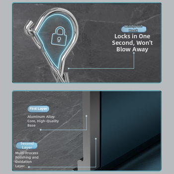 Džiovinimo klipsai – Aliuminio lydinio kojinių klipsai su nerūdijančio plieno komponentais, 50 vnt., skirtas apatiniam drabužiui, kojinėms, šalikams ir kaklaraiščiams, prekinis ženklas Heron