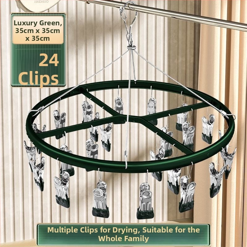 Džiovinimo klipsai – Aliuminio lydinio kojinių klipsai su nerūdijančio plieno komponentais, 50 vnt., skirtas apatiniam drabužiui, kojinėms, šalikams ir kaklaraiščiams, prekinis ženklas Heron