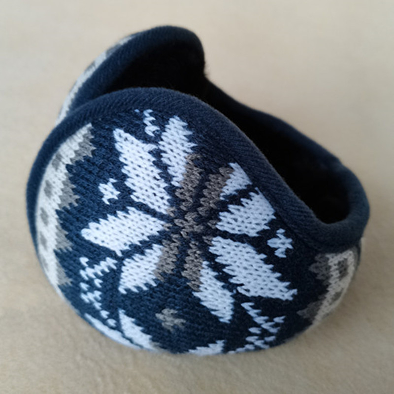 Zimske zaštitne ušne maskice, unisex, pliš, stražnje nošenje, sklopive, karirani uzorak