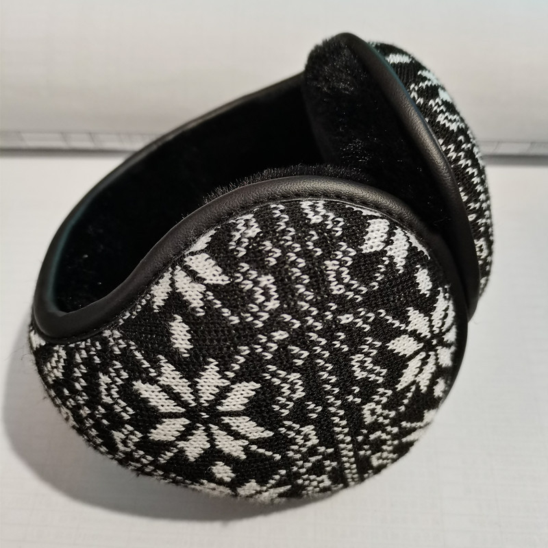 Zimske zaštitne ušne maskice, unisex, pliš, stražnje nošenje, sklopive, karirani uzorak