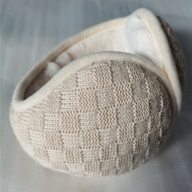 Zimske zaštitne ušne maskice, unisex, pliš, stražnje nošenje, sklopive, karirani uzorak