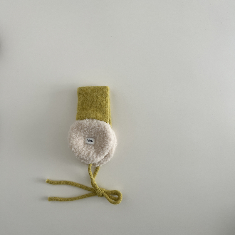 Dječje plišane Ear Muffs s vezicama, pletene, unisex, za zimu i jesen – čuvaju toplinu