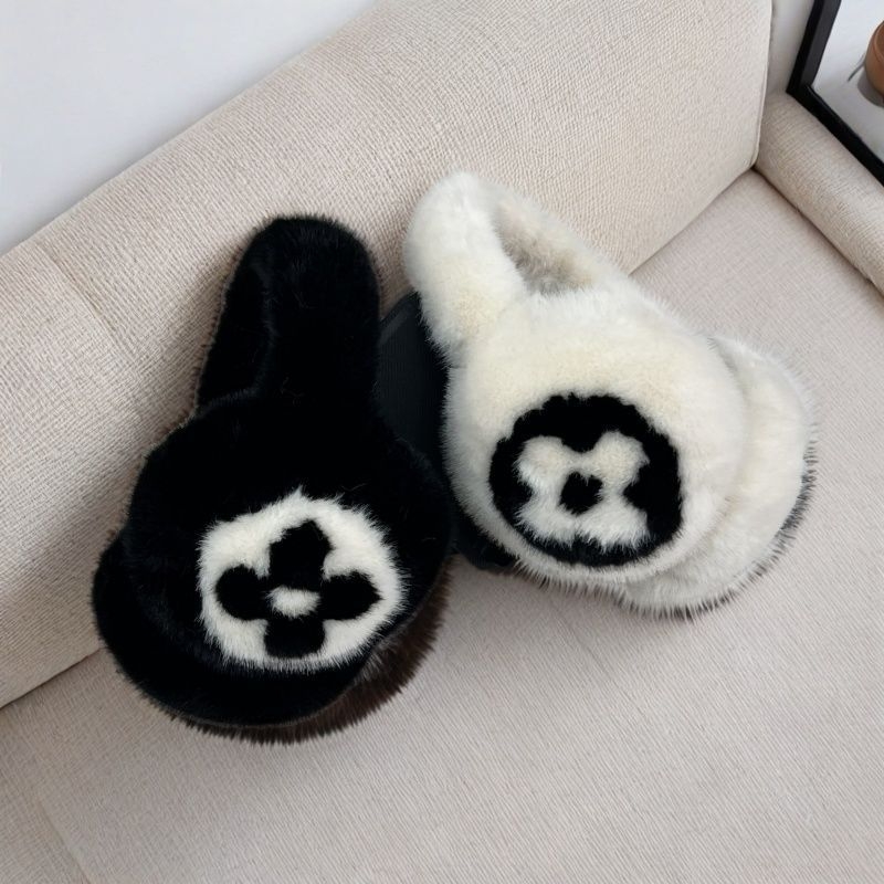 Zimski ušni zaštitnici od pliša s motivom četverolistnog lista, unisex za odrasle, toplina zime